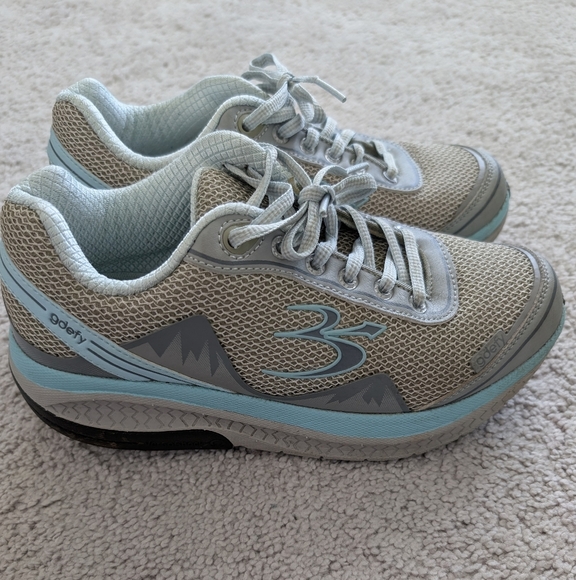 Gravity Defyer Womens Size 7 Gdefy Mighty Walk Shoes Versoshock Gray Blue Aqua - Picture 4 of 11